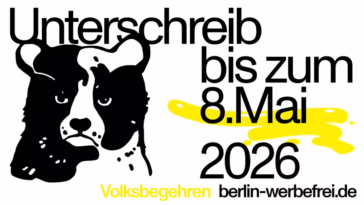 Werbebefreiung Berlin 2026 Plakat